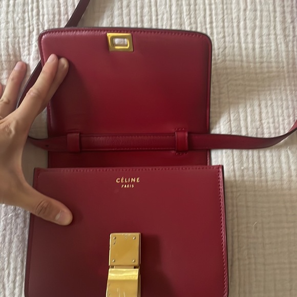 Celine mini box bag in red - Picture 3 of 13